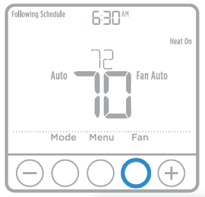 Honeywell-Pro-Series-Thermostat-Manual-Paramètres de fonctionnement du ventilateur