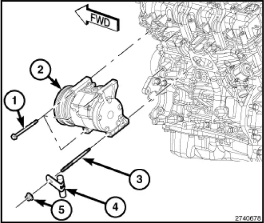 Tête de cylindre DODGE Chrysler Jeep 3 6L - FIG 15