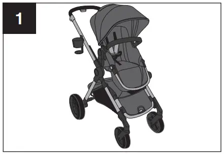 Evenflo Pivot Xpand Modular Stroller - barre de pare-chocs