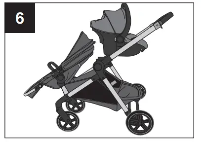 Evenflo Pivot Xpand Modular Stroller - Poussette double5