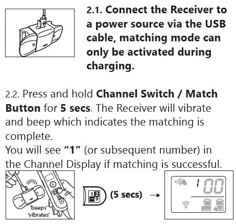 Appariement de la télécommande