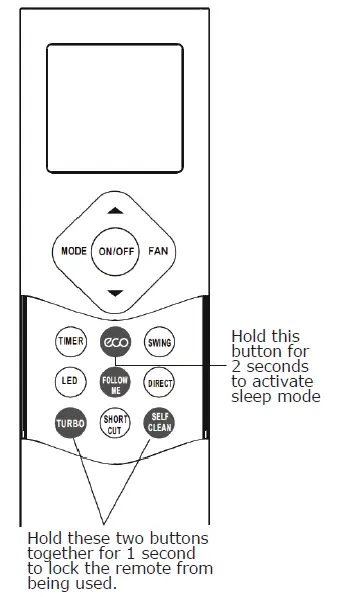 Pioneer-Air-Conditioner-Remote-Buttons-and-Functions-FIG-20 (en anglais)