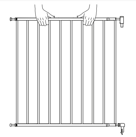 munchkin Extending Metal Push to Close Gate PANNEAUX DE PORTAIL