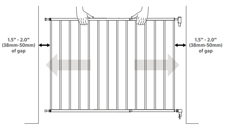 munchkin Extending Metal Push to Close Gate gate gate panel