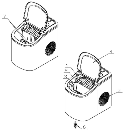 COSTWAY EP25063US Machine à glaçons fig 1