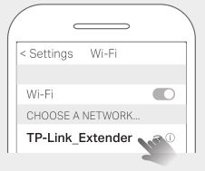 tp-link Universal Wi-Fi Range Extender - Connectez votre smartphone au réseau du prolongateur TP-Link_Extender