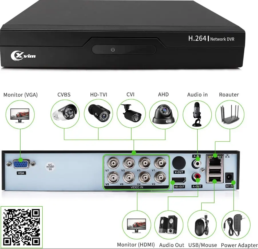 XVIM-US-D8-4AHD7-Système de caméras de sécurité pour la maison-fig-1