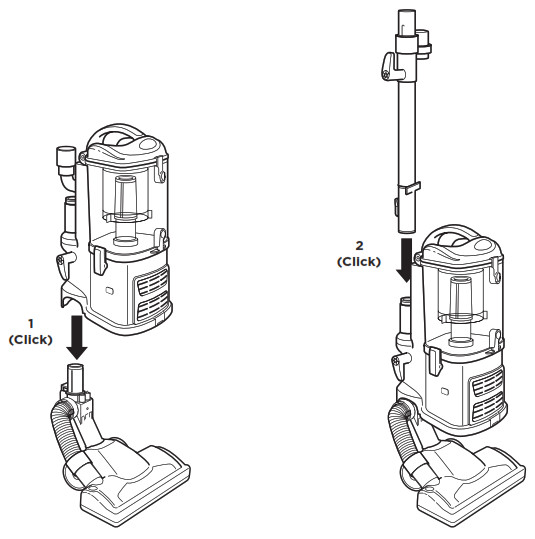 Shark NV360 Navigator Lift-Away Deluxe - ASSEMBLAGE 1