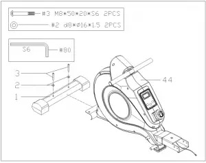 Rameur magnétique INSTRUCTIONS D'ASSEMBLAGE