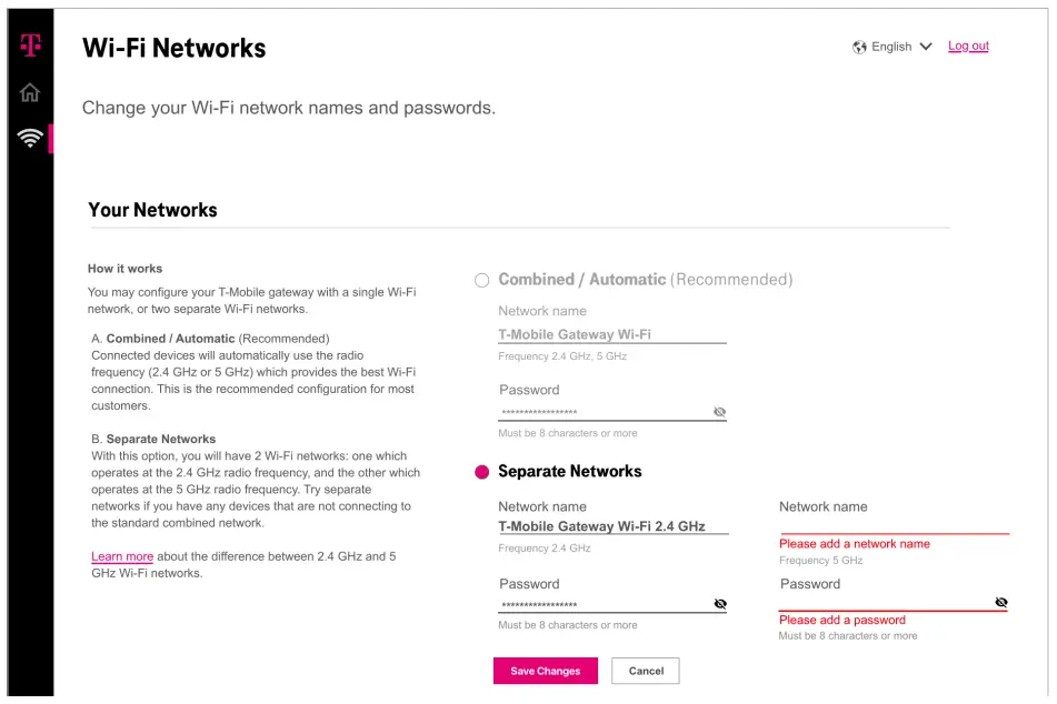 Guide de l'utilisateur de la passerelle Internet domestique T-Mobile KVD21 5G - Réseaux Wi-Fi