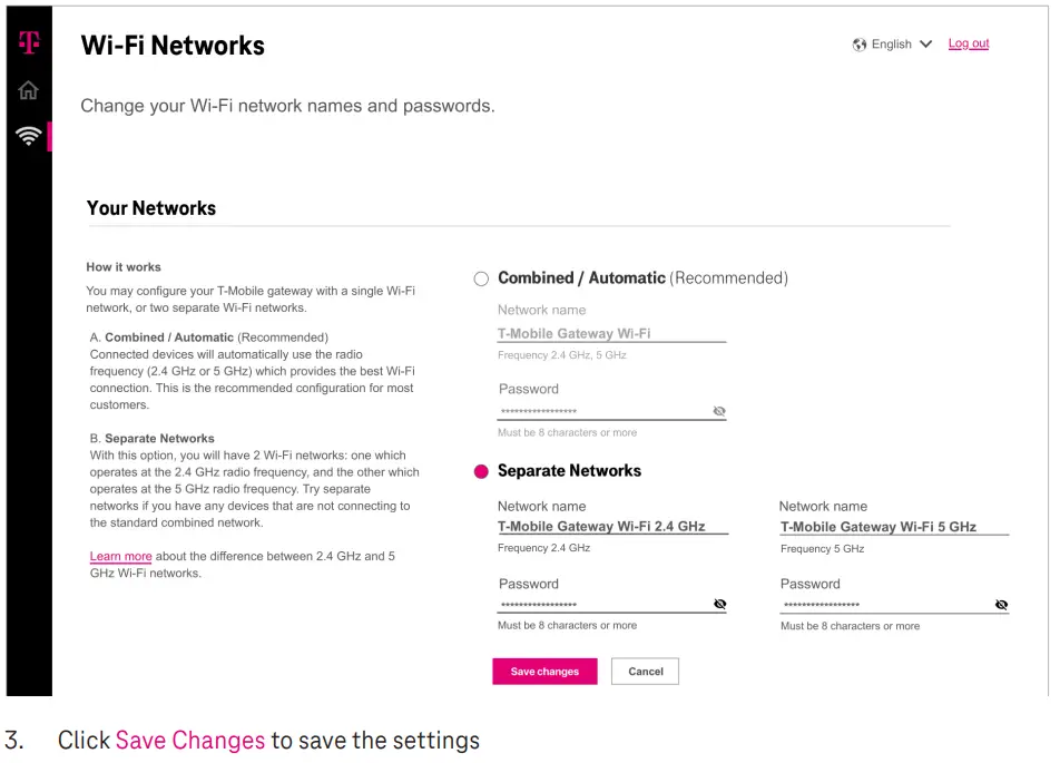 Guide de l'utilisateur de la passerelle Internet domestique T-Mobile KVD21 5G - Réseaux Wi-Fi