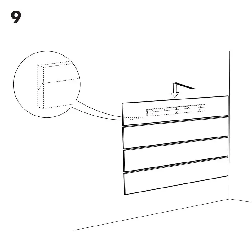 IKEA 903.727.98 Nordli Headboard Instruction Manual - Assembly 9