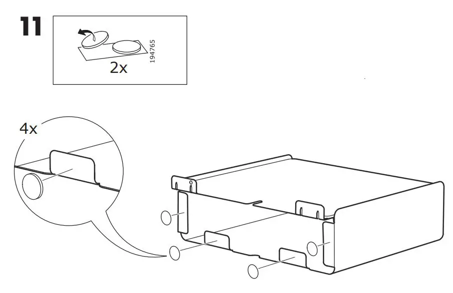 IKEA 903.727.98 Nordli Headboard Instruction Manual - Assembly 11