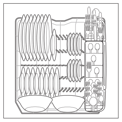 Lave-vaisselle Frigidaire 8 couverts modèle de chargement standard