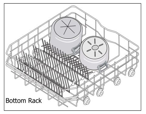 Lave-vaisselle Frigidaire Dines Fold-down Bottom Rack Image 1