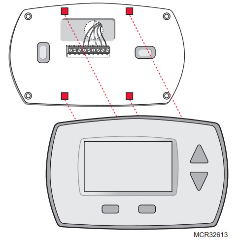 Honeywell RTHL3550 Thermostat numérique non programmable - Installation du thermostat