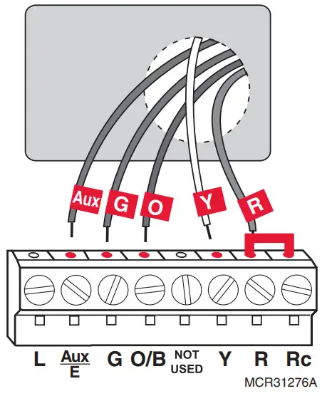 Honeywell RTHL3550 Thermostat numérique non programmable - Pompe à chaleur