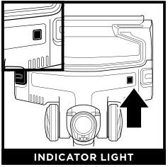 Shark Rotator Lift-Away - Témoin lumineux du rouleau de la brosse