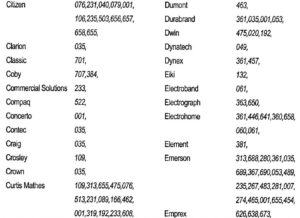 CODES DE CONFIGURATION POUR TV FIG 4