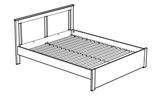 Cadre de lit IKEA Skorva - 5