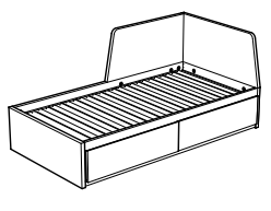 Cadre de lit IKEA Skorva - 40