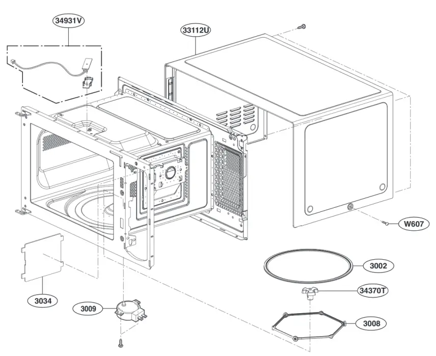 LG MS42960SS 42L Four à micro-ondes à Inverter - Vue d'ensemble 3