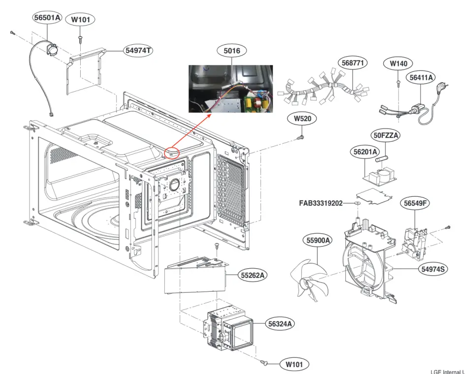 LG MS42960SS 42L Four à micro-ondes à Inverter - Vue d'ensemble 5