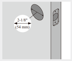 orangeIOT Keyless Entry Deadbolt Lock dimensions