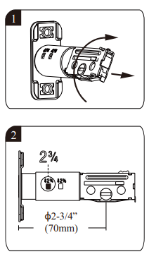 orangeIOT Keyless Entry Deadbolt Lock extend latch