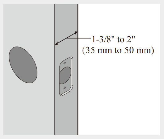 orangeIOT Keyless Entry Deadbolt Lock dimensions4