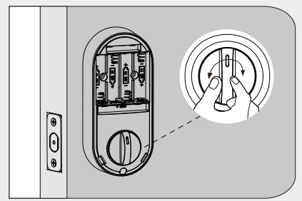 orangeIOT Keyless Entry Deadbolt Lock est complètement installé