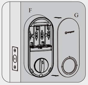 orangeIOT Keyless Entry Deadbolt Lock (serrure à pêne dormant sans clé) : faire levier et retirer le couvercle