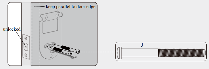 orangeIOT Keyless Entry Deadbolt Lock avec les vis