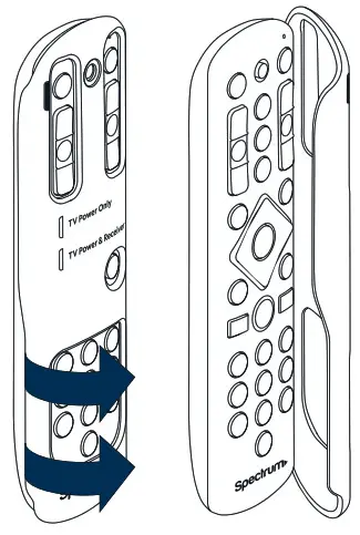 Couvercle de la télécommande Spectrum - démontage