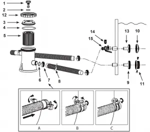 INTEX-Krystal-Clear-601-Filter-Pump-Owner's-Manual-diagramme