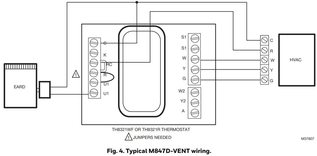 Actionneur de volet à entraînement direct Honeywell TrueZone - FIG 4