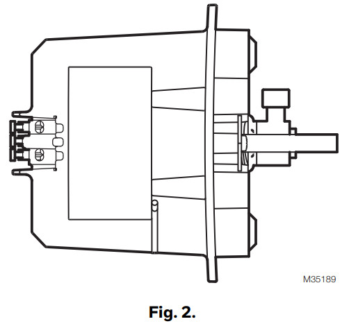 Actionneur de registre à entraînement direct Honeywell TrueZone - FIG 2