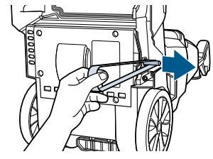 Bissell Powerforce Powerbrush Pet Instructions - Retirez la courroie de l'arbre du moteur.