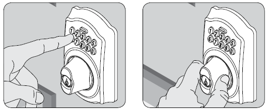 schlage keypad lock manual, Pour déverrouiller