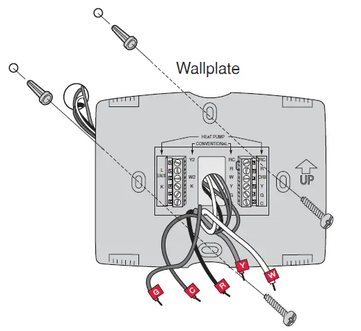 Monter la plaque murale pour le thermostat Wi-Fi