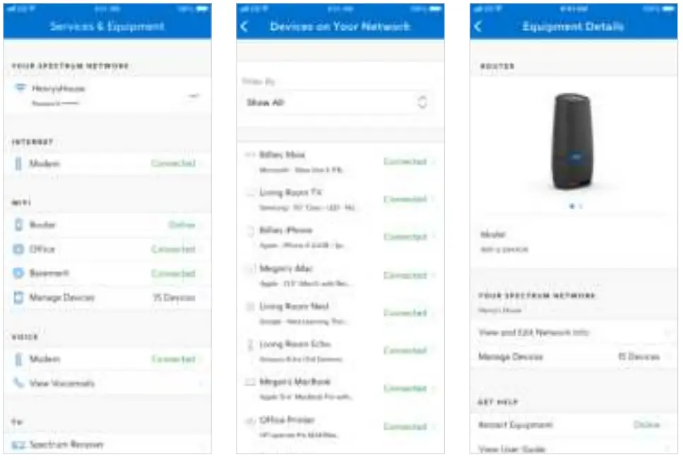 Spectrum SAXV1V1S WiFi 6 Router - WiFi domestique avancé