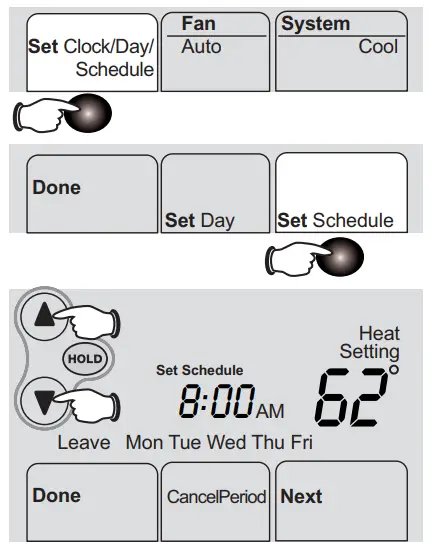 Honeywell FocusPRO 6000 Series Programmable - programme