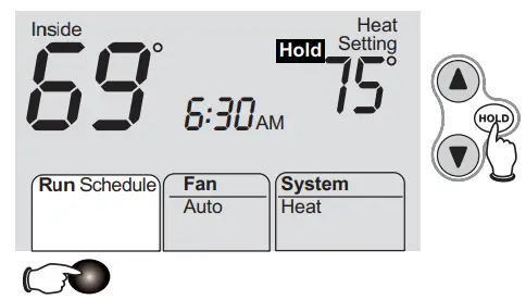 Honeywell FocusPRO 6000 Series Programmable -hold