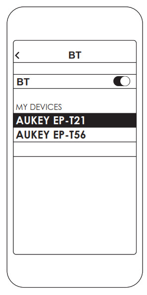 Aukey TWS EP-T21 - Sélectionner AUKEY EP-T21