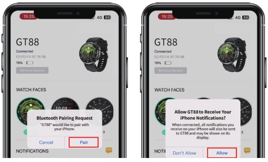 Smart Watches GT88 Connect with Smart Watch - Comment utiliser la fonction de réception d'appel et de composition 1