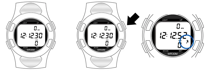 MEDLINE MDSP3044 Montre numérique avec fréquence cardiaque et podomètre - fig3