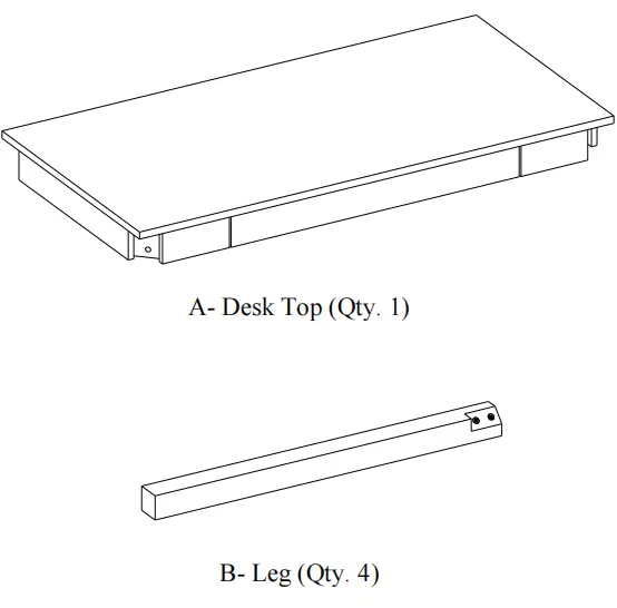 Mainstays Parsons Desk Top AND LEG