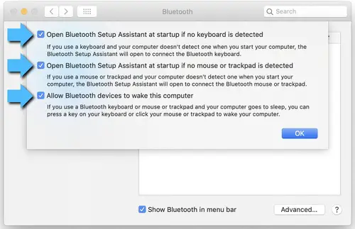 Autoriser le Bluetooth à réveiller l'appareil