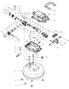 McGRAW 57572 3 Gallon Oil Free Portable Air- Diagram 2