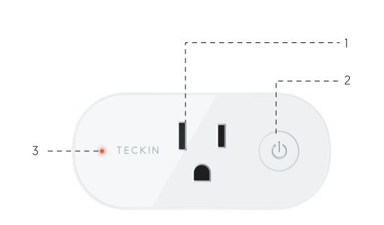 Manuel d'utilisation de la prise WiFi intelligente TECKIN SP20 - Introduction à la structure